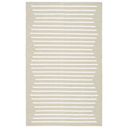 Safavieh 5 x 8 ft. Montauk Hand Woven Rectangle Area Rug Light Green & Ivory MTK313W-5
